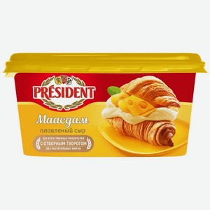 Сыр President Маасдам плавленый 45%, 400г