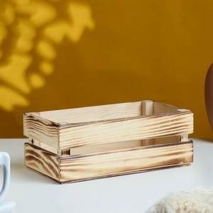 Кашпо деревянное подарочное 24,5×13,5×9 см