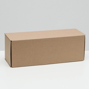 Коробка складная под бутылку, 12х33,6х12 см, цвет бежевый