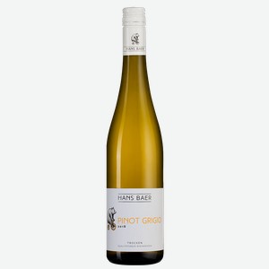 Вино Hans Baer Pinot Grigio, Weinkellerei Hechtsheim, 0.75 л.