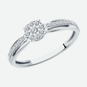 Кольцо SOKOLOV Diamonds из белого золота с бриллиантами 1012390-3, размер 18
