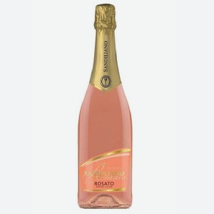 Вино игристое Сандильяно Гранд Кюве Розато розовое, полусладкое, 0,75л 10%