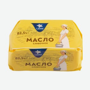 Масло сливочное Laime традиционное 82,5%, 350 г