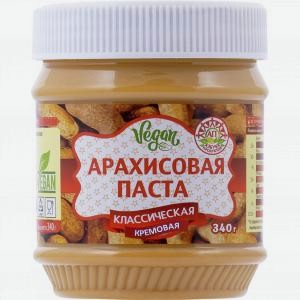 Паста арахисовая АЗБУКА ПРОДУКТОВ классическая, кремовая, 340г