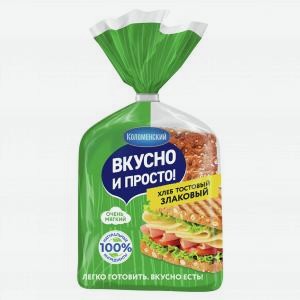 Хлеб Тостовый КОЛОМЕНСКОЕ злаковый, 250г
