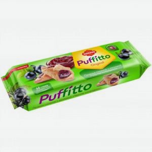 Печенье Пуффитто слоеное с черной смородиной, 125г