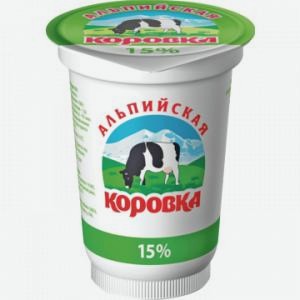 Продукт молокосодержащий АЛЬПИЙСКАЯ КОРОВКА 15%, 400г
