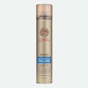 Лак для волос SoWell Wonder Volume Мега объем от корней сверхсильной фиксации, 300 мл