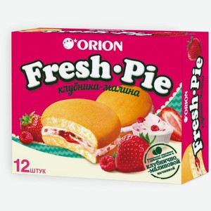 Пирожное Orion Fresh Pie бисквитное с клубнично-малиновой начинкой