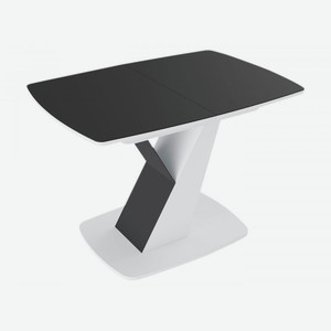 Кухонный стол Гарда Тип 1 Белый / Черный графит, стекло