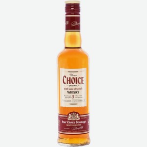 Напиток спиртной YOUR CHOICE With taste of whisky 3 алк.40%, Россия, 0.5 L