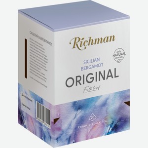 Чай черный RICHMAN байховый листовой с ароматом бергамота Sicilian Bergamot, Россия, 40 г