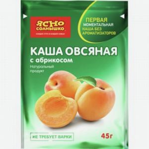 Каша овсяная ЯСНО СОЛНЫШКО абрикос, 45г