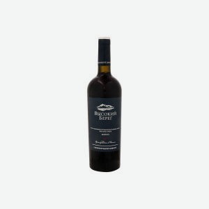 Вино красное Высокий Берег Мерло сухое 12,5%, 0.75 л