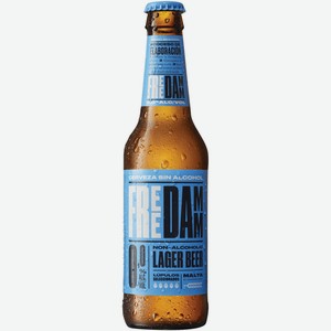 Пиво безалкогольное Free Damm светлое фильтрованное пастеризованное, 330мл
