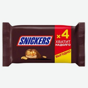 Батончик Snickers шоколадный с нугой-карамелью-арахисом 160 г