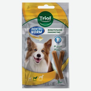 Лакомство для собак средних пород Triol Dental Norm Палочки жевательные, 75 г