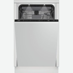 Встраиваемая посудомоечная машина Beko BDIS38120Q, узкая, ширина 44.8см, полновстраиваемая, загрузка 11 комплектов
