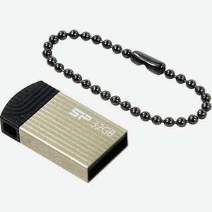 Флешка USB Silicon Power Touch T20 32ГБ, USB2.0, золотистый [sp032gbuf2t20v1c]