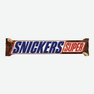 Батончик Snickers Super шоколадный с нугой-карамелью-арахисом 80 г