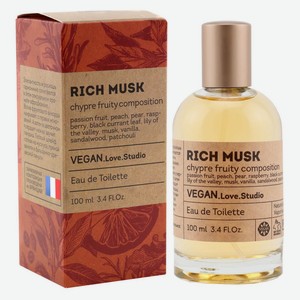 Туалетная вода женская Delta Parfum Vegan love studio Rich Musk, 100 мл