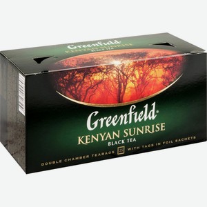 Чай чёрный Greenfield Kenyan Sunrise, 25×2 г