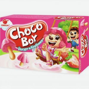 Печенье Чоко Бой ОРИОН клубника и йогурт, 40г