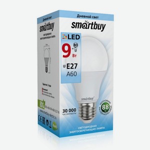 Лампа светодиодная <Smartbuy> LED A60 9W E27 4000К Китай