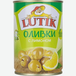 Оливки Lutik с лимоном консервированные, 280 г