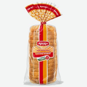 Хлеб  Солнечный  с луком пшенич. нарез. 350г, Арнаут