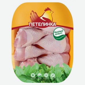 Голень цыпленка-бройлера Петелинка с кожей охлажденная, 1 кг