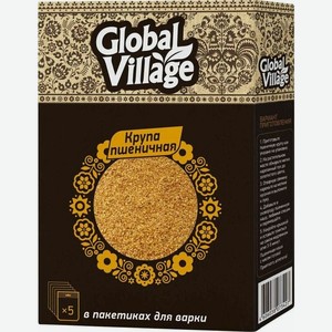 Крупа пшеничная Global Village, 5 х 80г
