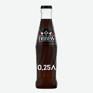 Лимонад Evervess Кола без сахара, 250мл Россия