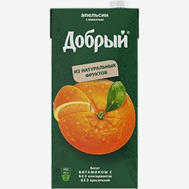 Напиток Сокосодержащий И Нектары Добрый, Персик.яблоко, Апельсин, Мультифрукт, 2 Л