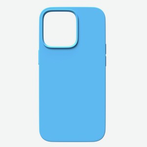 Чехол RED-LINE для iPhone 14 Pro, с тканевой подкладкой, голубой (УТ000032969)