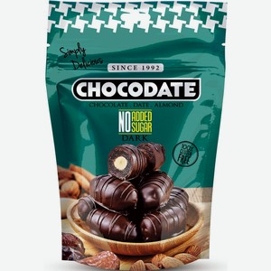 Конфеты Chocodate финики с миндалем в темном шоколаде, 100г Объединенные Арабские Эмираты