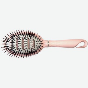 Расческа для волос LAF массажная продувная розовая 9658G-D