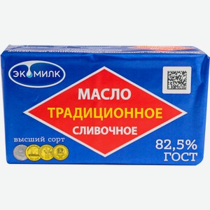 Масло сливочное Экомилк Традиционное 82.5%