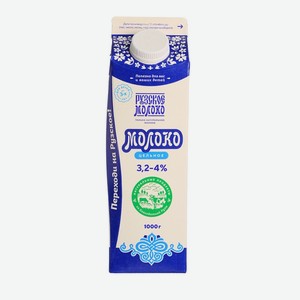 Молоко цельное Рузское молоко пастеризованное 3,2-4%