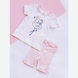Комплект для девочки (футболка кор.рукав+ штанишки) Batik р.74 ц. мультиколор арт. 0055_ЛН22