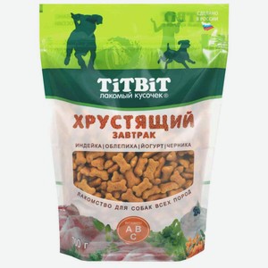 Лакомство для собак всех пород Titbit Хрустящий завтрак с индейкой, 700 г