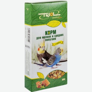Корм для мелких и средних попугаев Triol с мёдом, 500 г