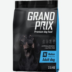 Сухой корм для собак средних пород Grand Prix Adult Medium, 2,5 кг