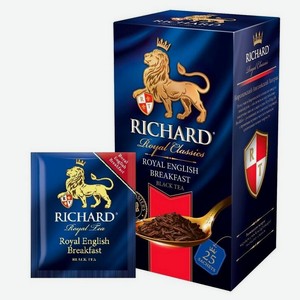 Чай черный Richard Royal English Breakfast в пакетиках, 25 шт, 50г