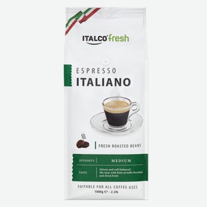 Кофе Italco Espresso Italiano в зернах, 1кг Россия