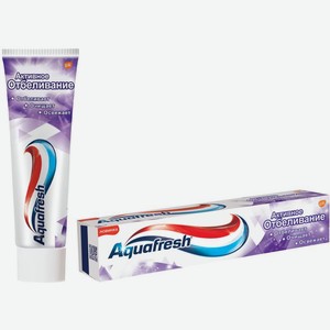 Зубная паста Aquafresh Активное отбеливание отбеливающая с фтором для защиты от кариеса 100мл