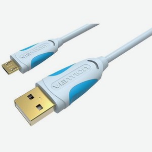 Кабель USB2.0 VENTION VAS-A04-S025, USB 2.0 A(m) - micro USB B (m), круглое, 0.25м