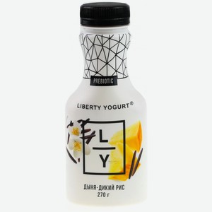 Йогурт питьевой Liberty Yogurt с дыней диким рисом 1.5% 270мл