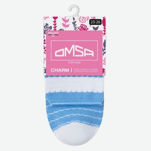 Носки детские Omsa Kids волны Blu Chiaro, размер 19-22