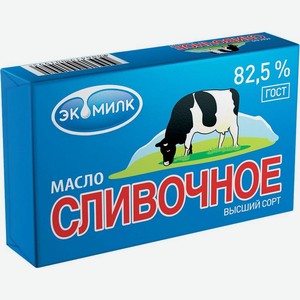 Масло сладко-сливочное Экомилк 82,5%